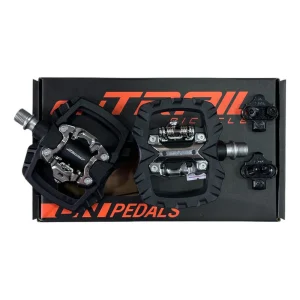 Pedales Bicicleta Doble Propósito Mtb Ontrail Zero Negro