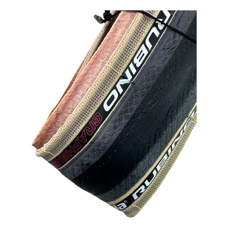 Llanta Bicicleta 700 Vittoria Rubino Iv Plegable Original Negra Cara Café - Imagen 4