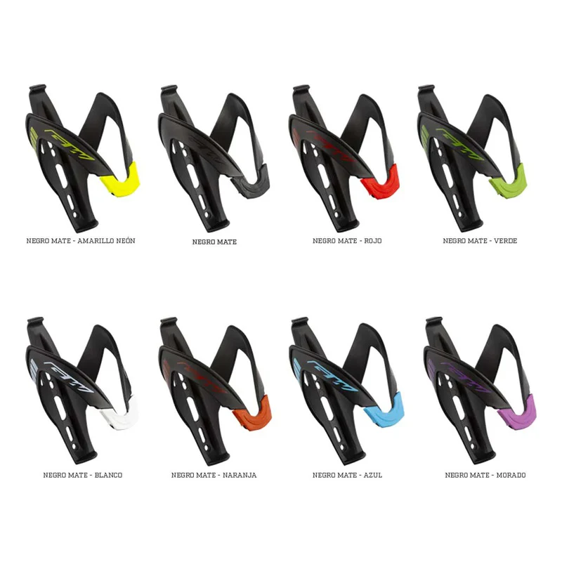 Porta Caramañola Fibra De Vidrio Gw Bicicletas De Ruta Mtb Color Negro - Imagen 7