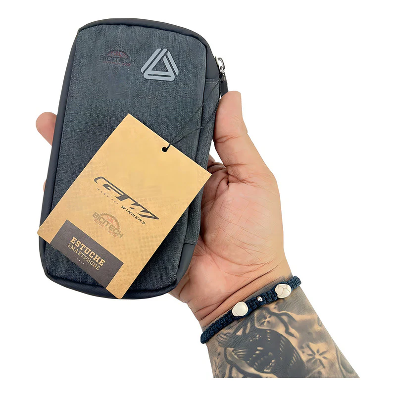 Estuche Portacelular Gw Forever Billetera Ruta/ Mtb Color Gris Oscuro - Imagen 6