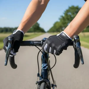 Guantes De Ciclismo Mtb Ruta Dedo Largo Gw Shell Gel Negro-blanco Xl