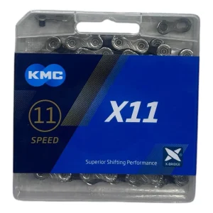Cadena Kmc 11vel X11 Bicicletas De Ruta Mtb Plateado