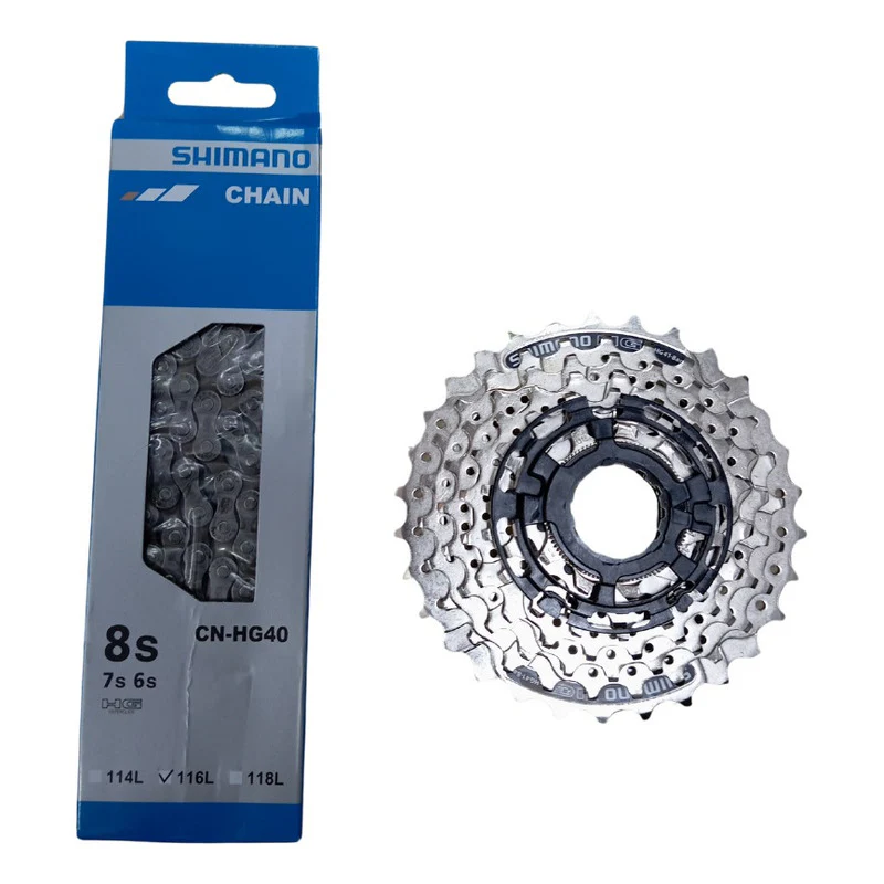 Pacha Cassette + Cadenilla Shimano Original 8v - Imagen 8