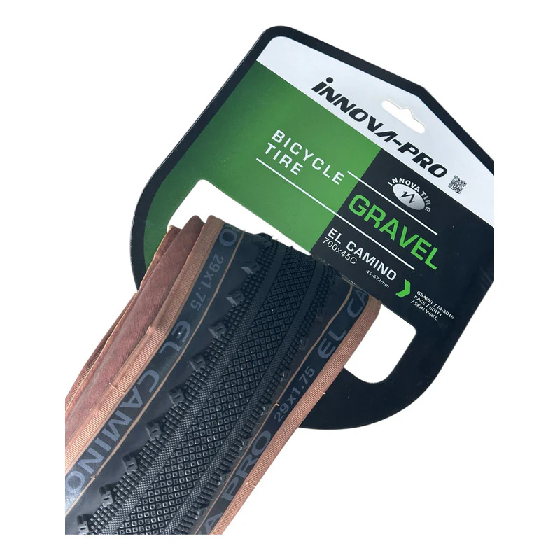 Llanta Bicicleta Gravel Innova Pro 700*45 Plegable Tubeless Negro-cafe - Imagen 3