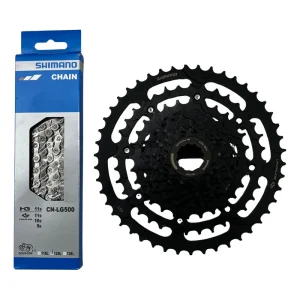 Cassette Pacha Shimano + Cadenilla Shimano Cues 11-46 9v Negro 11 46