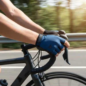 Guantes Ciclismo Mtb Ruta Gw Defender Gel Corto Azul S