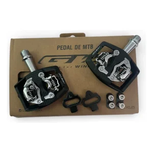 Pedales Bicicleta Mtb Gw Doble Chocle Original Negro