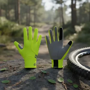 Guantes Ciclismo Mtb Ruta Dedo Largo Gw Hotly Amarillo Neon Xs