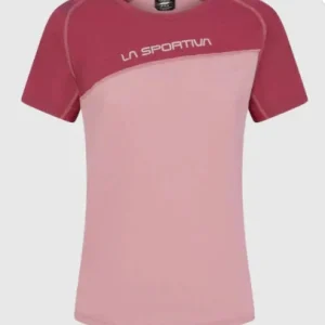 Playera Catch T-Shirt para mujer Talla S La Sportiva color Blush/Red Plum