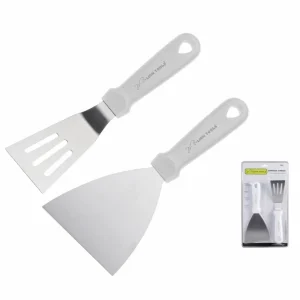 Espátula lisa y ranurada