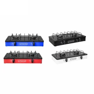 Estufa de gas 2 quemadores porcelanizada lion tools