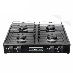 Estufa de gas 4 quemadores porcelanizada lion tools