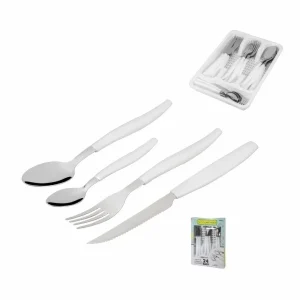 Juego de cubiertos color blanco