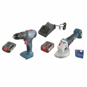 Juego de rotomartillo y esmeriladora Bosch