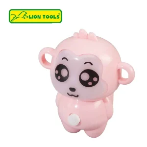 Lámpara de noche para niños mono rosa