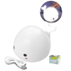 Lampara touch de ballena para niños