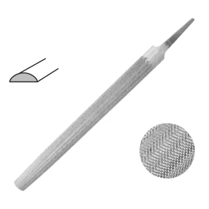 Lima media caña fina 4 pulgadas