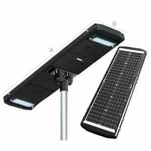 Luminaria suburbana solar 80w