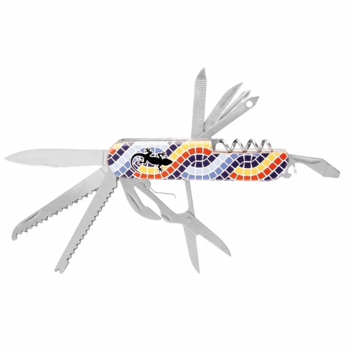 Navaja multiherramienta 11 usos mango de colores - Imagen 2