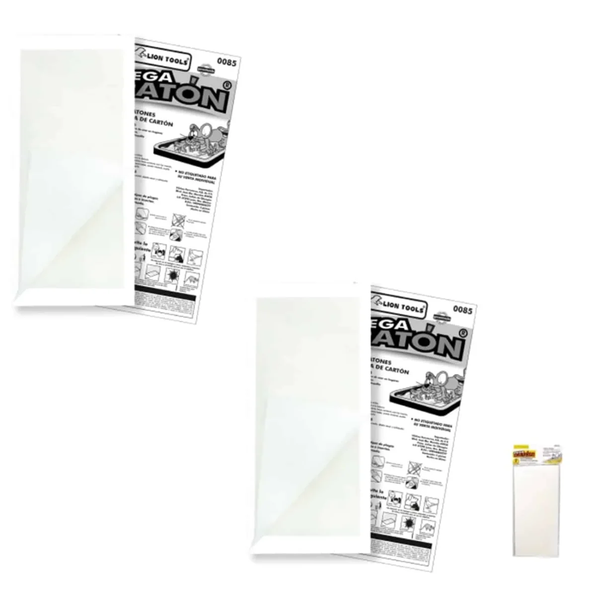 Pega raton charola de carton