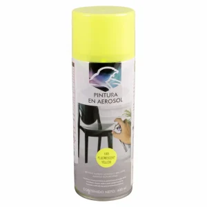 Pintura en aerosol amarillo fluorescente