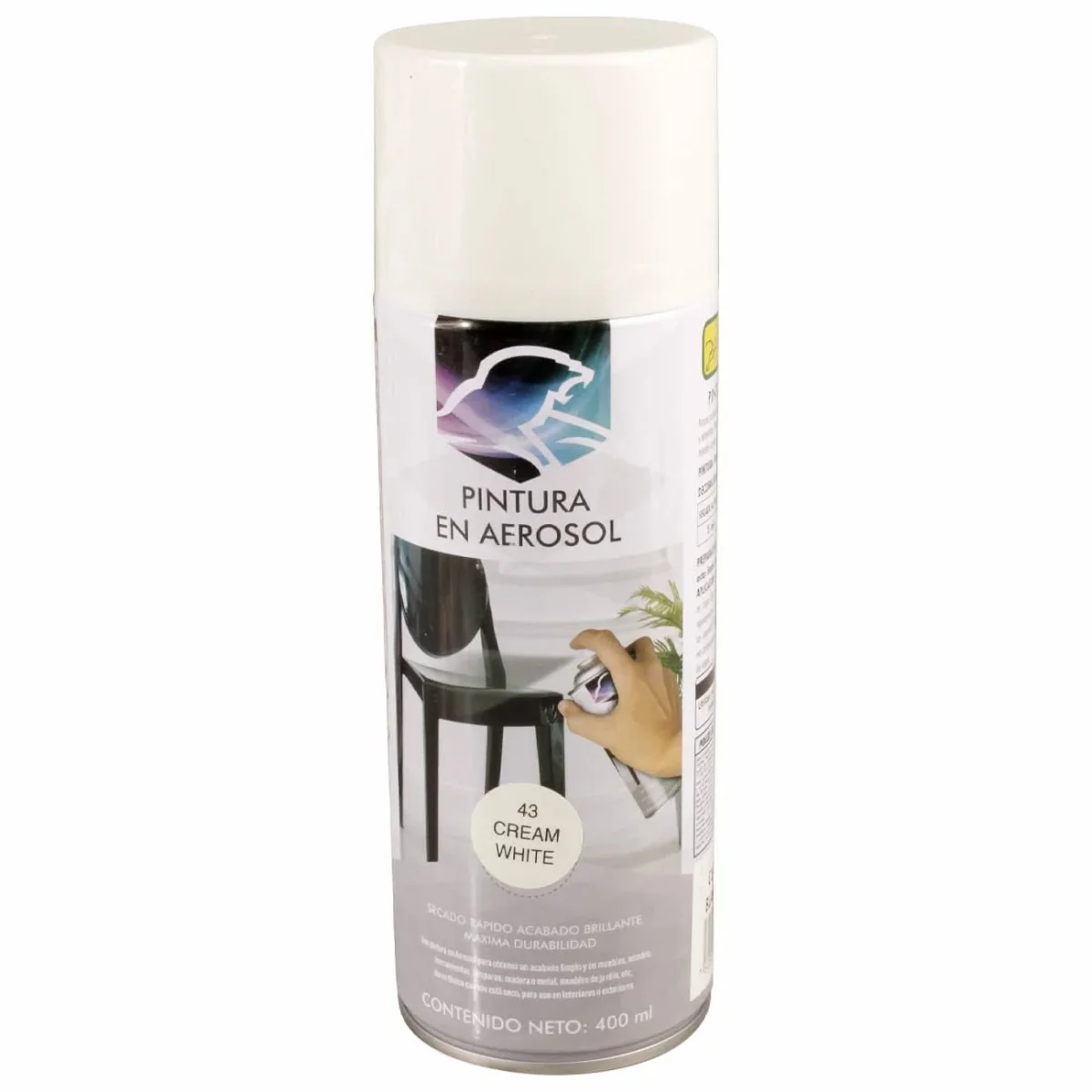 Pintura en aerosol blanco mate