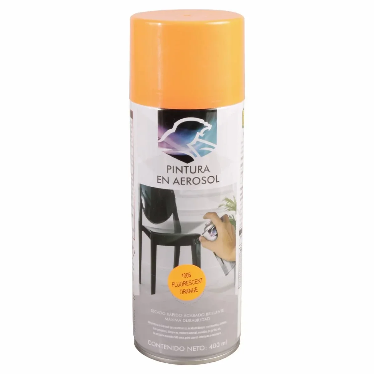 Pintura en aerosol naranja fluorescente - Imagen 2