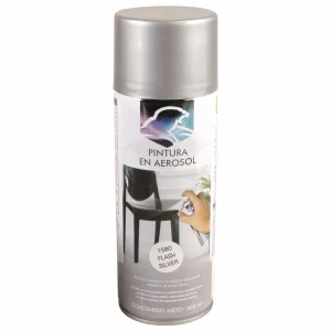 Pintura en aerosol plata metálico