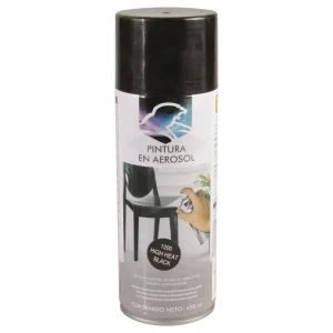 Pintura negra en aerosol alta temperatura