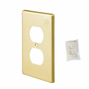 Placa duplex para contacto de aluminio