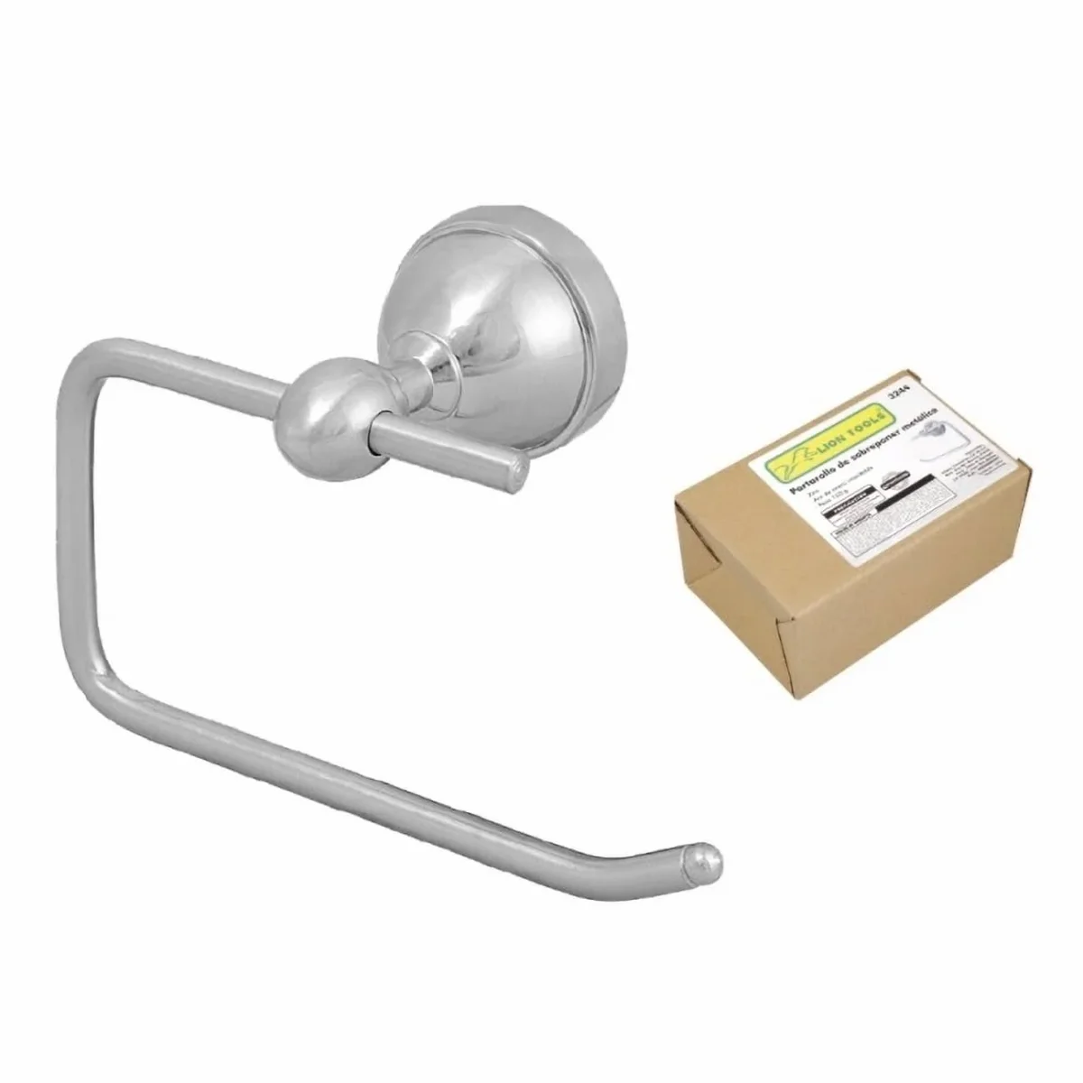 Porta rollo metálico de papel higiénico - Imagen 2