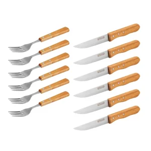Tenedores y cuchillos para asado
