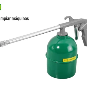 Pistola de aire para limpieza de maquinas con vaso