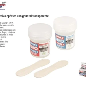 Pegamento epoxico transparente