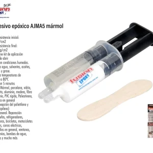 Adhesivo epoxico en jeringa color marmol