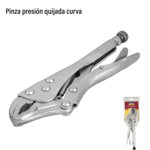 Pinza de presión quijada curva 10 pulgadas tramontina