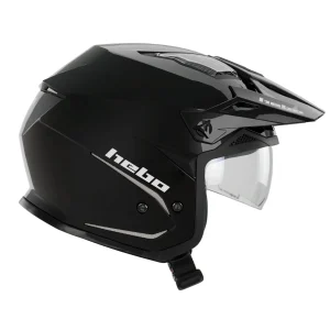 Casco Zone 5 Monocolor Negro Brillo