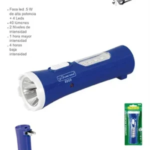 LINTERNA RECARGABLE 1 LED .5W + 4 LED LION TOOLS