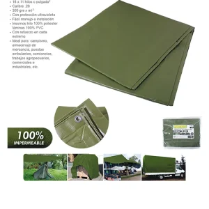 LONA ALTA RESISTENCIA PVC 3 X 4 METROS 300 G LION TOOLS