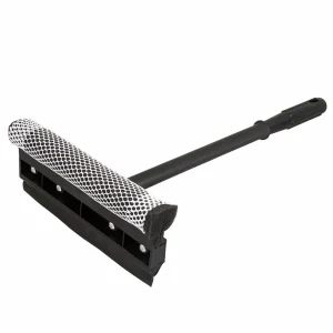 limpia vidrios con jalador y esponja