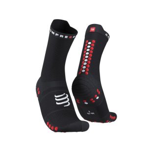 COMPRESSPORT CALCETIN PRO RACING  V4.0 TRAIL – NEGRO/ROJO