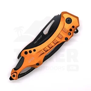 Navaja Táctica TAC-Force Plegable para Rescate con Hoja de Acero 8.2cm